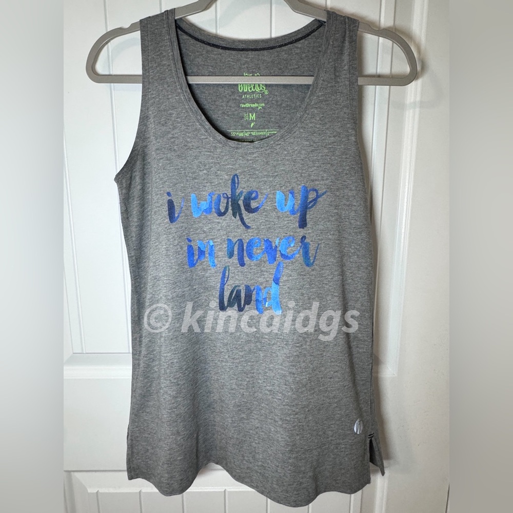 Raw Threads Disney Racerback Tank • I woke up in Neverland